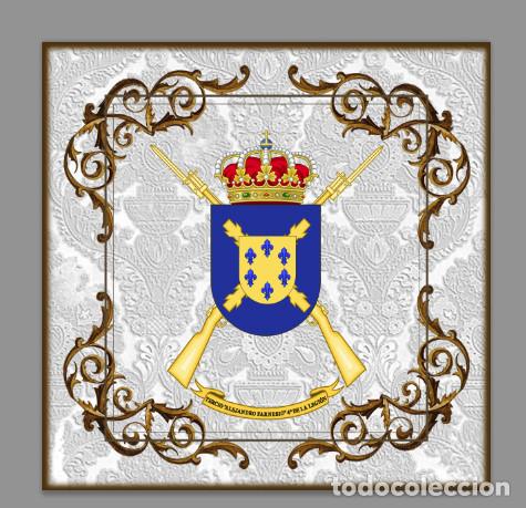 Nuevo: Azulejo 15x15 con escudo del Tercio Alejandro Farnesio 4&ordm; de la Legi&oacute;n