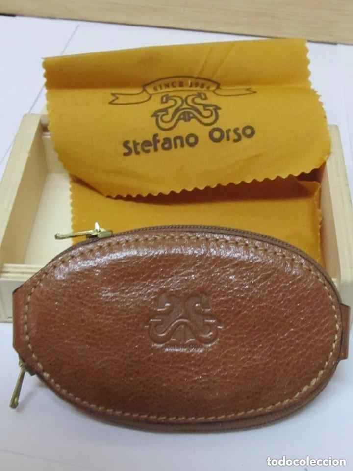 Nuevo: MONEDERO DE PIEL MARCA STEFANO ORSO A ESTRENAR EN SU CAJA
