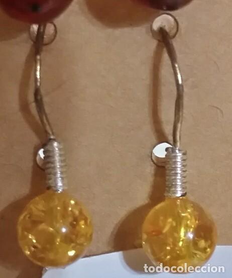 Nuevo: Arc 39 Pendientes plata hippy con perla amarilla - 2cm largo total - Foto 1