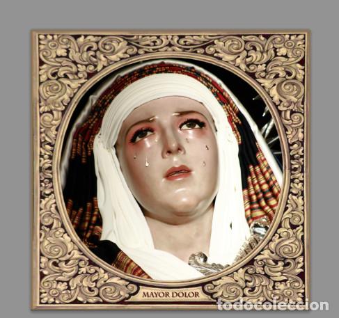 Nuevo: Azulejo 10x10 de la Virgen del Mayor Dolor en su Soledad de Sevilla (La Carreteria)