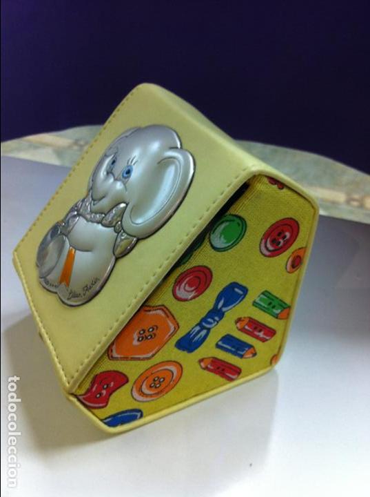 Nuevo: CAJA GUARDA PATUCOS DE BEBE PLATA DE LEY Y ESMALTE - Foto 3