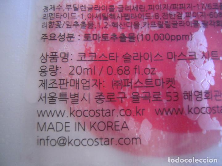 Nuevo: Mascarilla Slice Mask Sheet de tomate de Kocostar - Foto 5