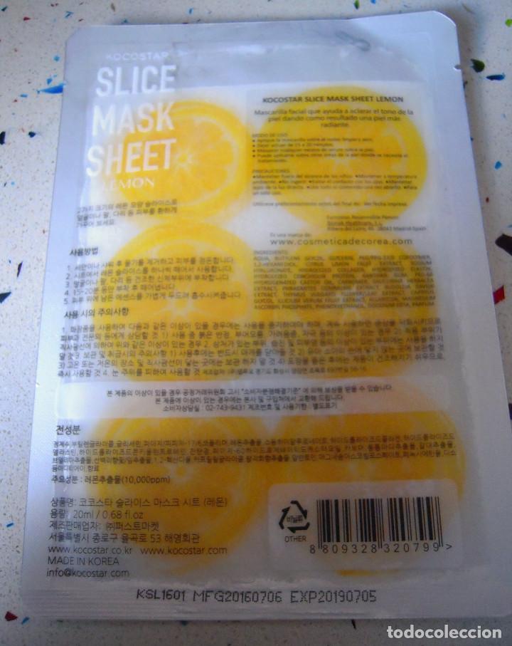 Nuevo: Mascarilla Slice Mask Sheet de lim&oacute;n de Kocostar - Foto 2