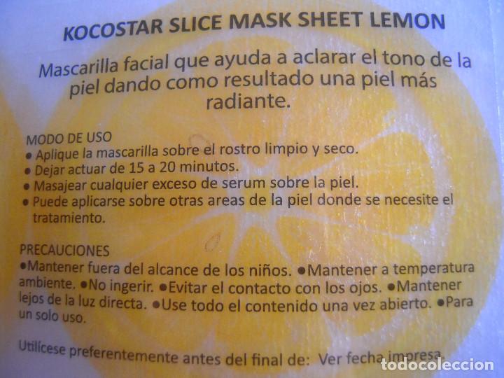 Nuevo: Mascarilla Slice Mask Sheet de lim&oacute;n de Kocostar - Foto 3