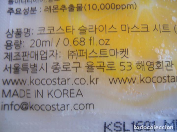 Nuevo: Mascarilla Slice Mask Sheet de lim&oacute;n de Kocostar - Foto 5
