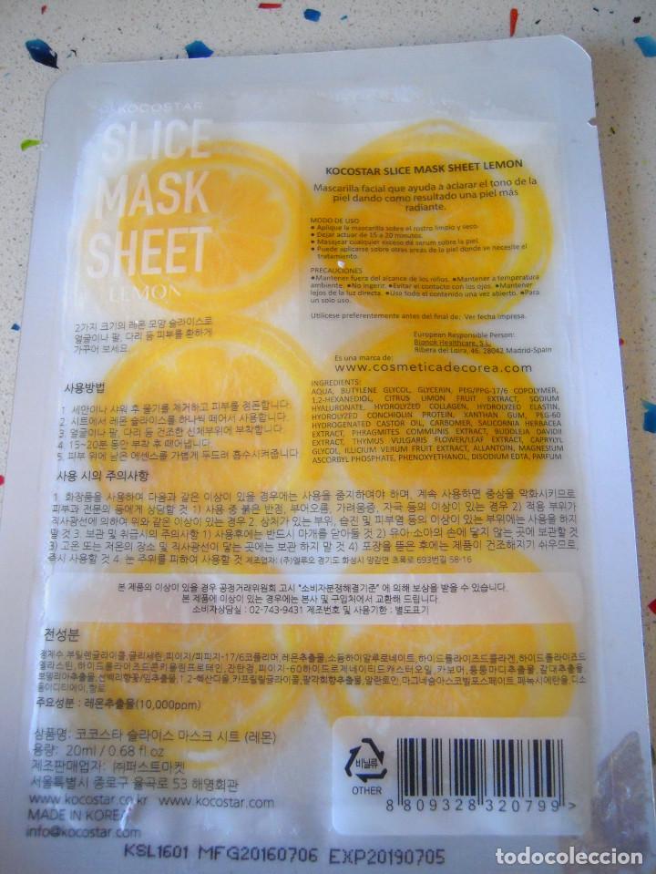 Nuevo: Mascarilla Slice Mask Sheet de lim&oacute;n de Kocostar - Foto 2