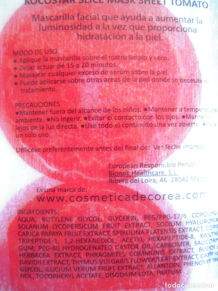 Nuevo: Mascarilla Slice Mask Sheet de tomate de Kocostar - Foto 3