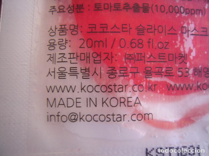 Nuevo: Mascarilla Slice Mask Sheet de tomate de Kocostar - Foto 5