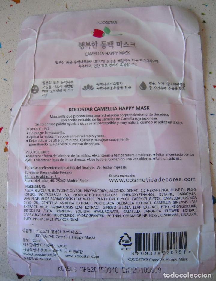 Nuevo: Mascarilla de camelia Happy Mask de Kocostar - Foto 2