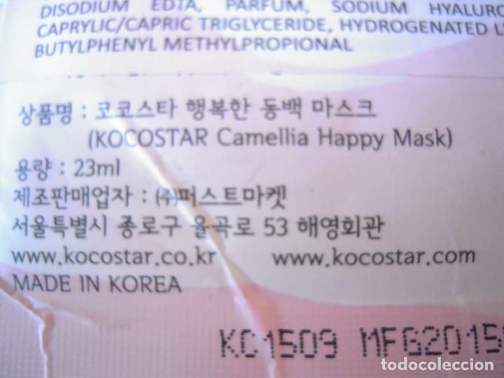 Nuevo: Mascarilla de camelia Happy Mask de Kocostar - Foto 5