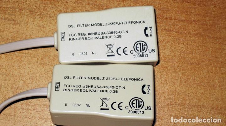 Nuevo: 2 Microfiltros Telefonica RJ11 conexion telefonica - Foto 2