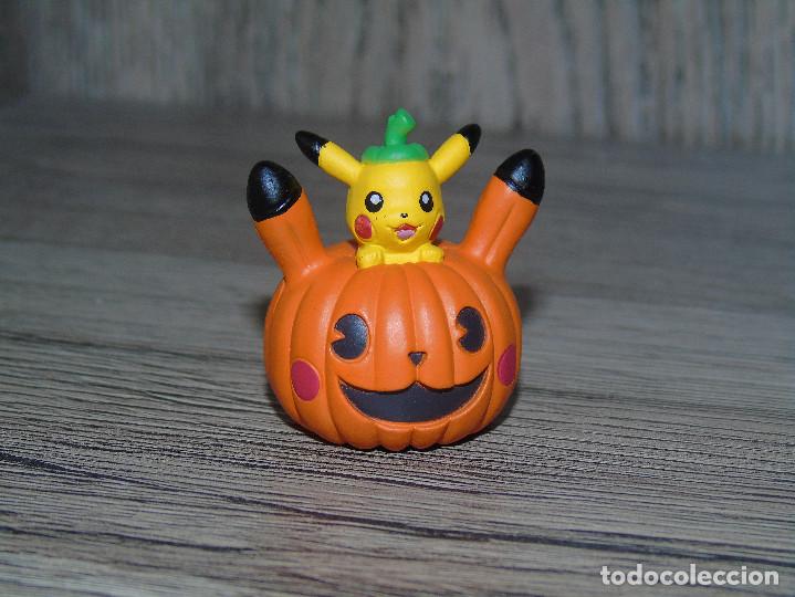Nuevo: Figura Pokemon Pikachu Halloween 4.2 cm PVC Duro Calabaza Personaje Videojuego