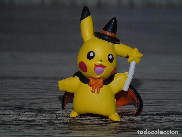 Nuevo: Figura Pokemon Pikachu Halloween 4.3 cm PVC Duro Calabaza Personaje de Videojuego