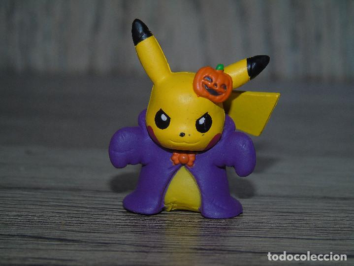 Nuevo: Figura Pokemon Pikachu Halloween 3.3 cm PVC Duro Calabaza Personaje de Videojuego