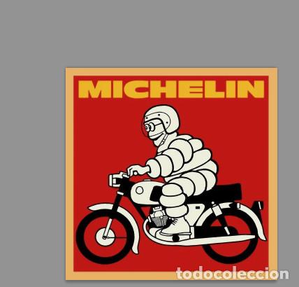 Nuevo: Reproduci&oacute;n en azulejo 15x15 de publicad vintage Michelin