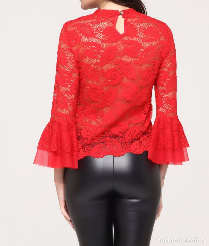 Blusa De Encaje Roja Talla M 38 Comprar Artículos Nuevos En Todocoleccion 127939395 1187