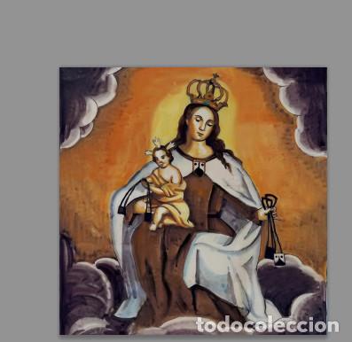 Nuevo: Azulejo 20x20 con la Virgen del Carmen - Foto 1