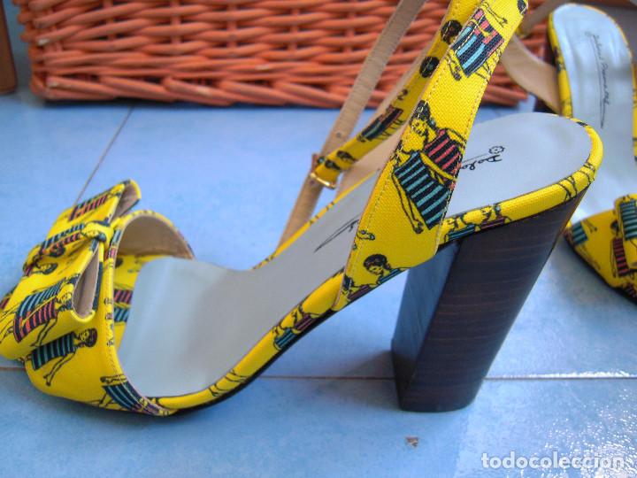 sandalias dolores promesas amarillas estampadas - Comprar Artículos nuevos  en todocoleccion - 130036483