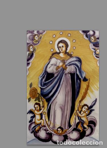 Nuevo: Azulejo 40x25 de la Virgen Inmaculada Concepci&oacute;n - Foto 1