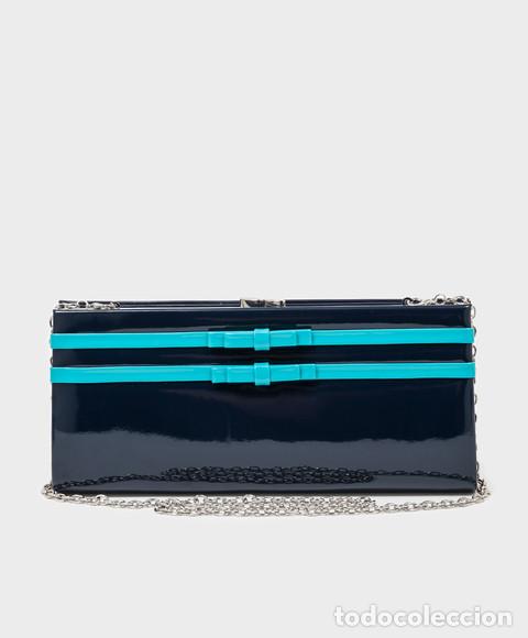 Nuevo: Bolso de mano azul acharolado - Foto 1