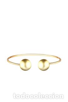 Nuevo: Pulsera dorada abierta bolas - Foto 1