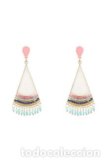 Nuevo: Pendientes tri&aacute;ngulo multicolores - Foto 1