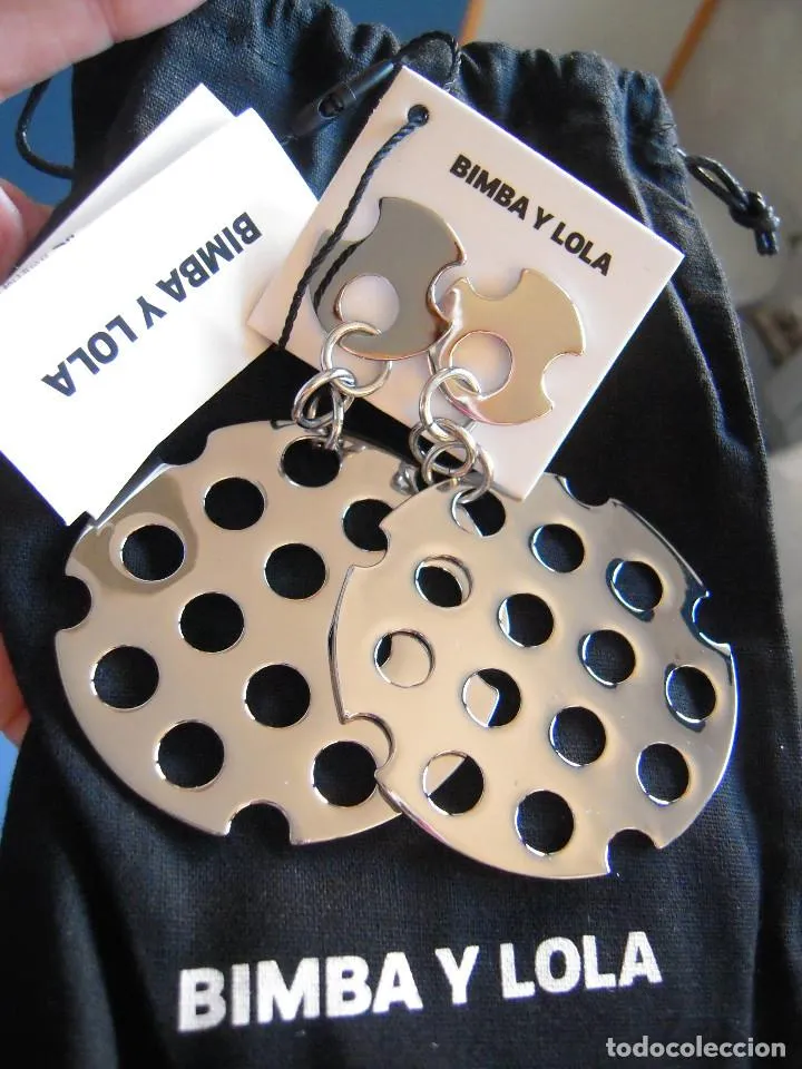 Pendientes plateados Bimba y Lola