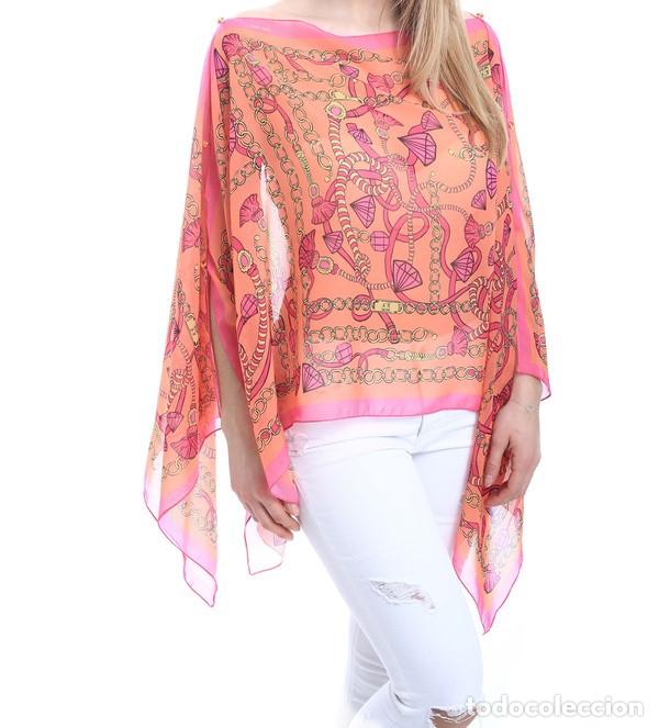 Nuevo: Caft&aacute;n naranja estampado - Foto 1