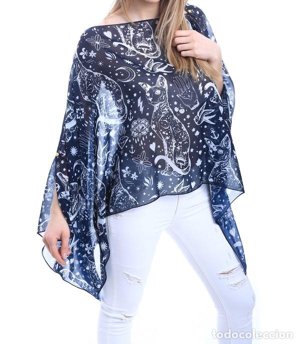 Nuevo: Caft&aacute;n azul marino estampado - Foto 1