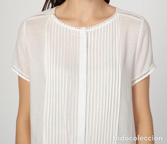 Nuevo: Blusa plisada blanca talla 40 - Foto 3