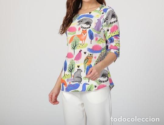 Nuevo: Blusa con estampado multicolor animales talla 40/M - Foto 1