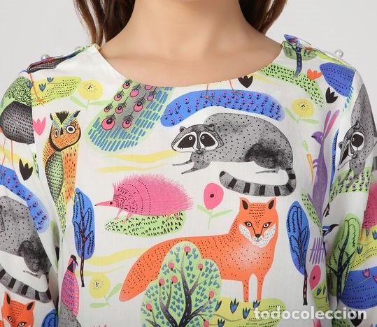 Nuevo: Blusa con estampado multicolor animales talla 40/M - Foto 3
