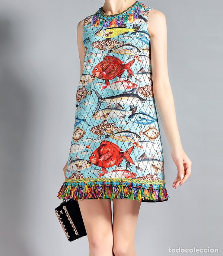 Nuevo: Vestido multicolor peces talla S - Foto 3
