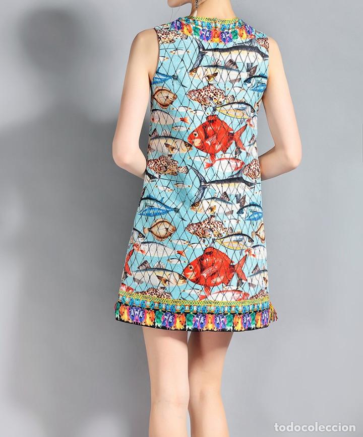 Nuevo: Vestido multicolor peces talla S - Foto 4