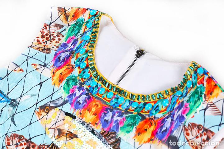 Nuevo: Vestido multicolor peces talla S - Foto 7