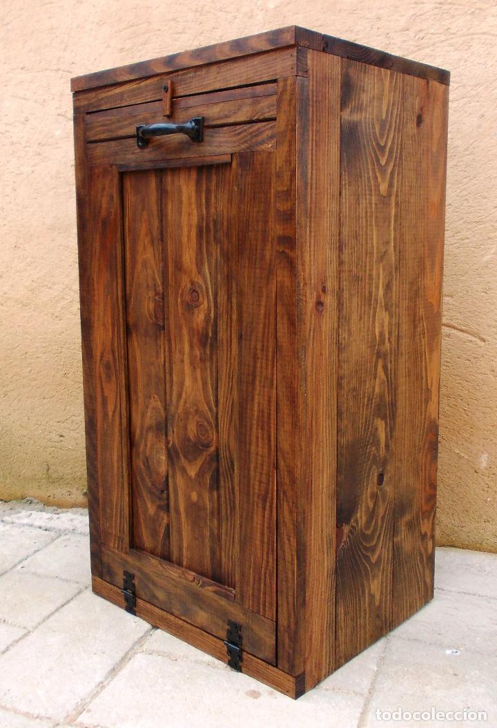 mueble de madera para ocultar el cubo de la bas - Buy New articles on  todocoleccion