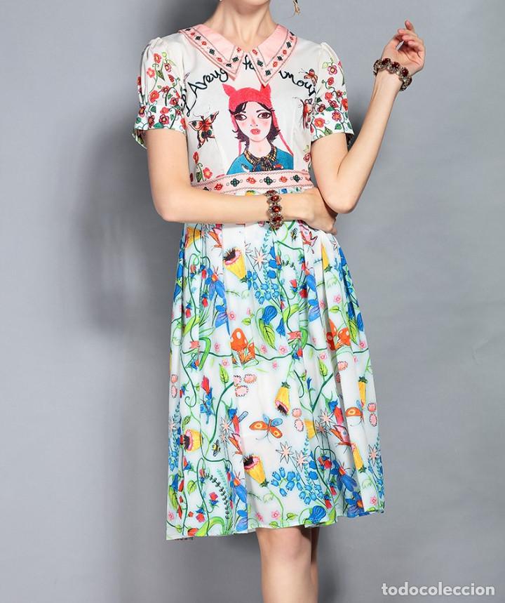 Nuevo: Vestido multicolor efecto dos piezas talla M - Foto 1