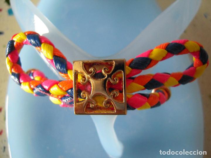 Nuevo: Chancleta azul lazo multicolor talla 41 - Foto 3