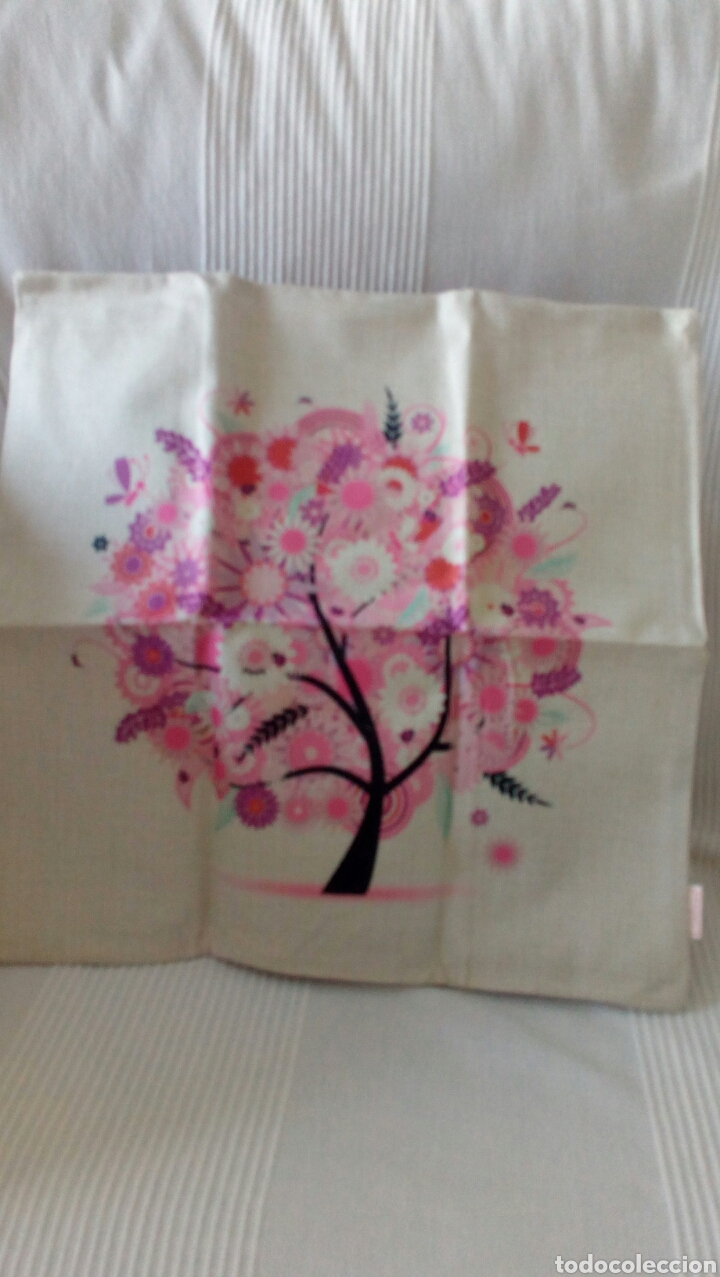 Nuevo: Funda para cojin de lino y algodon.45x45. - Foto 1