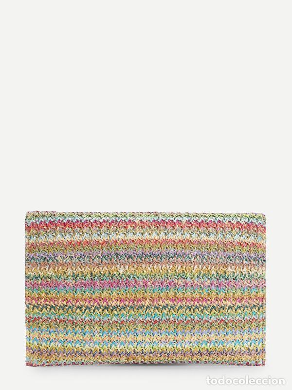 Nuevo: Bandolera paja multicolor cierre labio - Foto 3