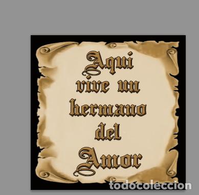 Neu: Azulejo 20x20 de Aqu&iacute; vive un Hermano del Amor