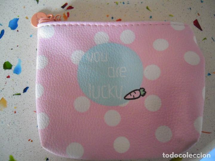 Nuevo: Monedero rosa topos blancos - Foto 2
