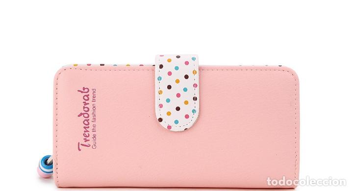 Nuevo: Cartera rosa y topos - Foto 3