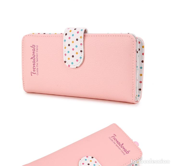 Nuevo: Cartera rosa y topos - Foto 4