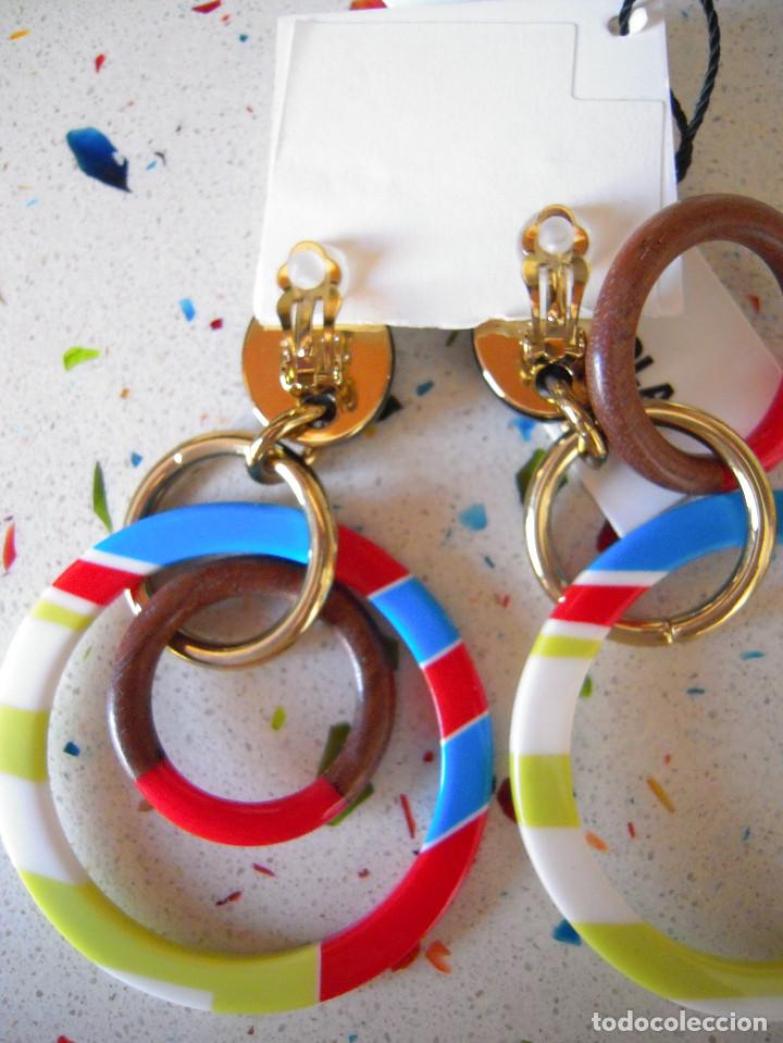 Nuevo: Pendientes aros multicolores Bimba y Lola - Foto 3