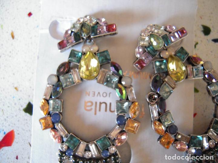 Nuevo: Pendientes cristales multicolores - Foto 3