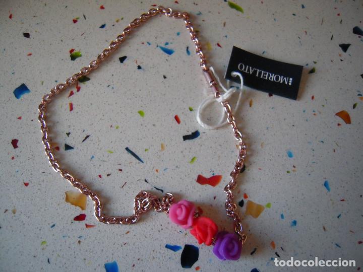 Nuevo: Collar dorado tres rosas - Foto 2