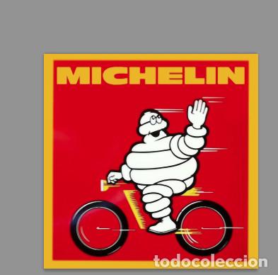 Nuevo: Reproduci&oacute;n en azulejo 15x15 de publicad vintage Michelin mod:3