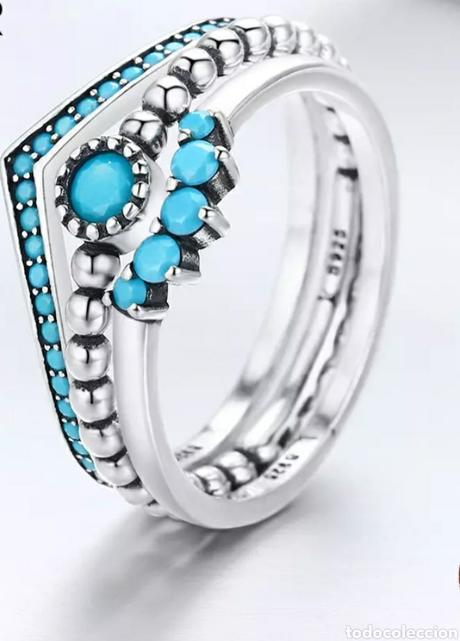 Nuevo: Anillo de Plata 3 piezas ENV&Iacute;O GRATIS!! - Foto 1