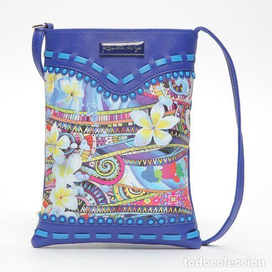 Nuevo: Bandolera azul estampado multicolor - Foto 1